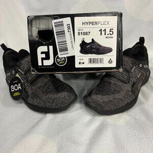 FootJoy Hyperflex Boa Golf shoes Men's 11.5 medium BLK/GRY